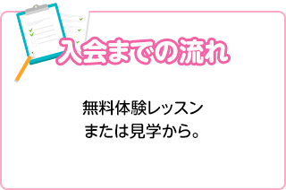 入会までの流れ